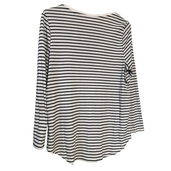 Old Navy Black/White Thermal Henley Sz XL - Picture 5 of 6